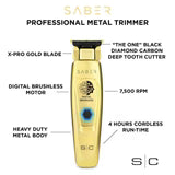 Stylecraft Saber Cordless Brushless Motor Trimmer Gold